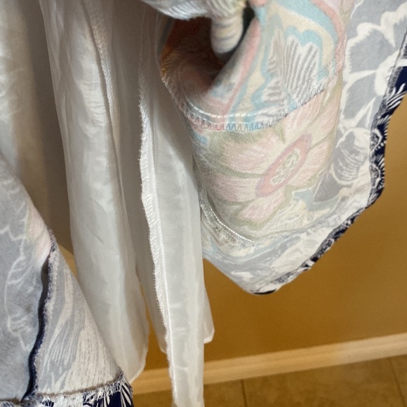 #026 Nine West Floral OnSummer Sleeveless Empire Dress Size 8 - Picture 7 of 11